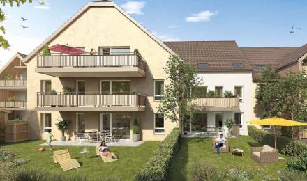 SPACIEUX STUDIO EN RDJ - RESIDENCE TERRASSES DE L'ILL - ERSTEIN - LOT 6